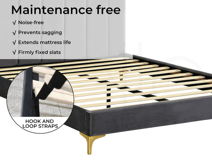 Grey Bed Frame 