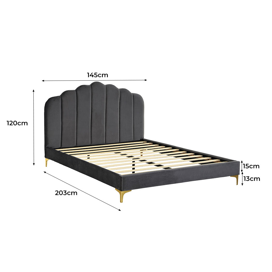 Grey Bed Frame Dimensions 