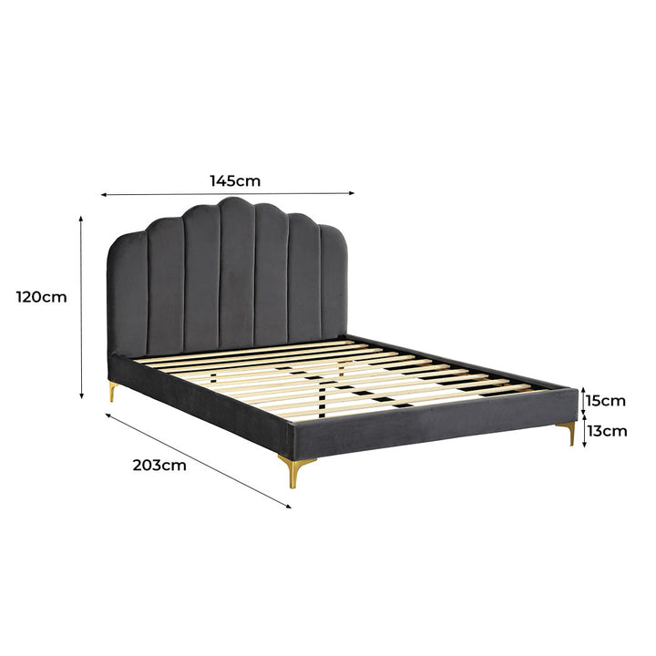 Grey Bed Frame Dimensions 