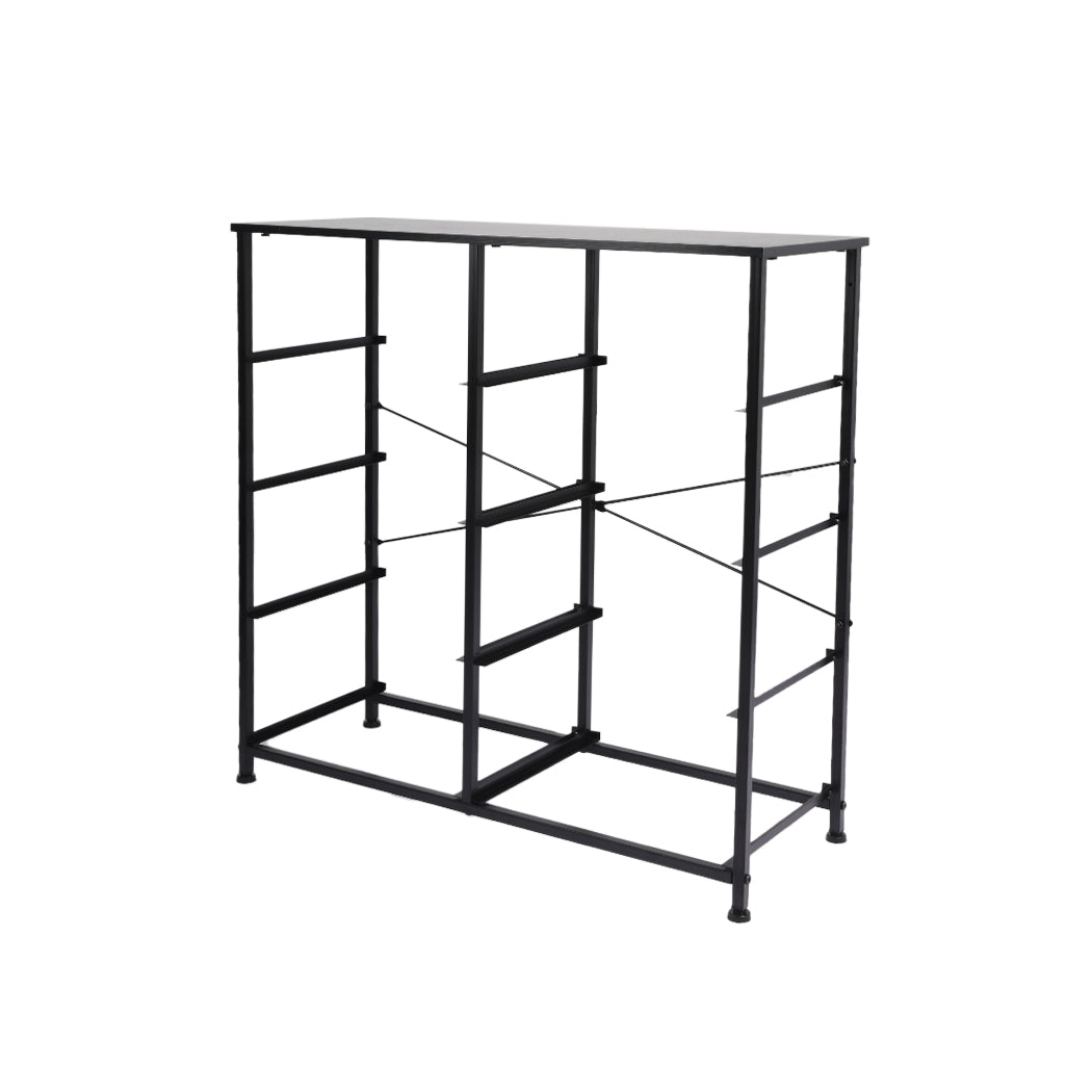 Grey Fabric 10-Drawer Chest of Drawers Tower Frame