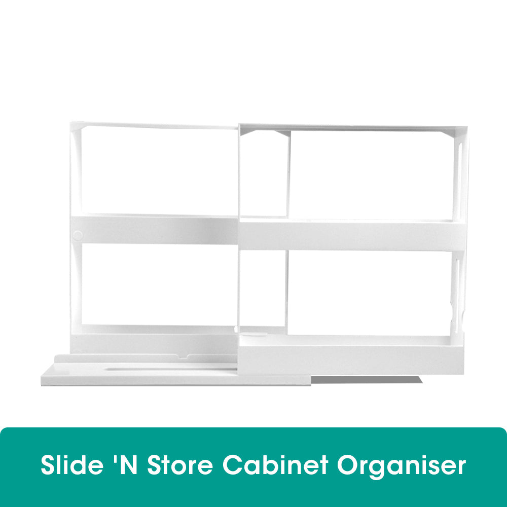 Slide Out Spice Rack Pantry Kitchen Swivel Organizer Jars Can Storage Holder