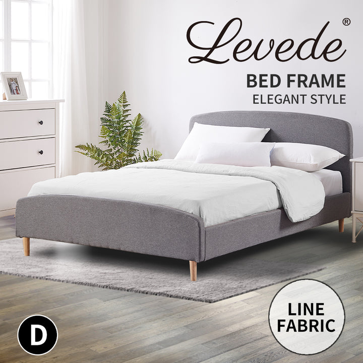 Levede Double Bed Frame Wooden Platform - Levede