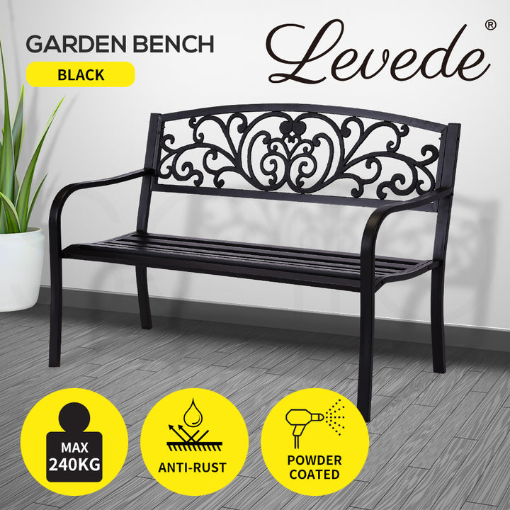 Levede Garden Bench Seat Outdoor Furniture - Levede