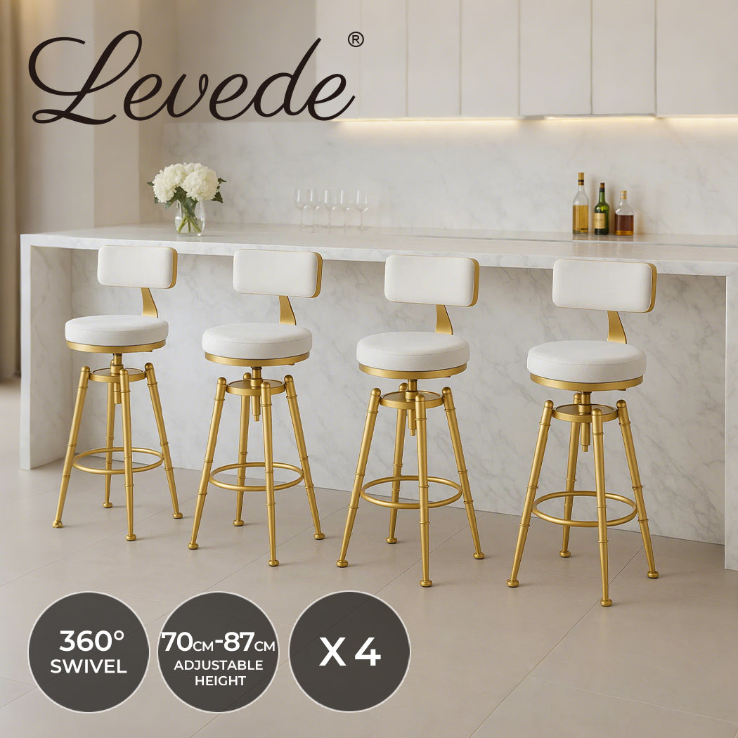 Levede Velvet Bar Stools