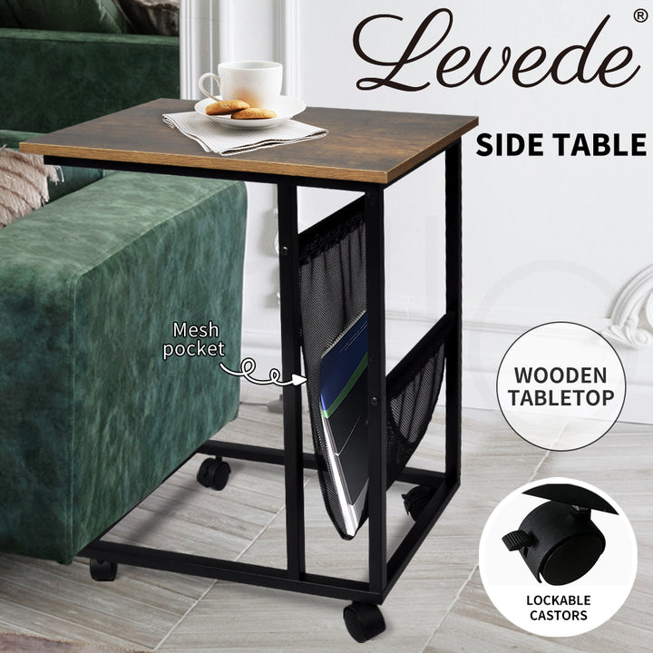 Levede Side Table Mobile Coffee Tables - Levede