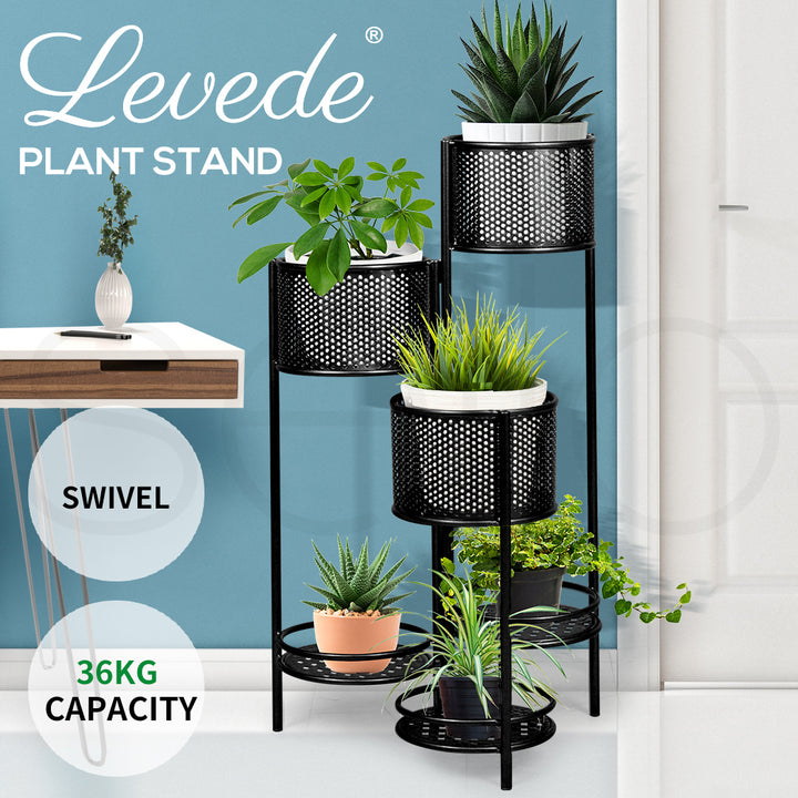 Levede 6 Tier Plant Stand Swivel Outdoor - Levede