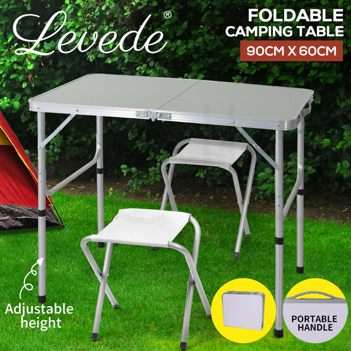 Levede Camping Table Chair Set Folding - Levede