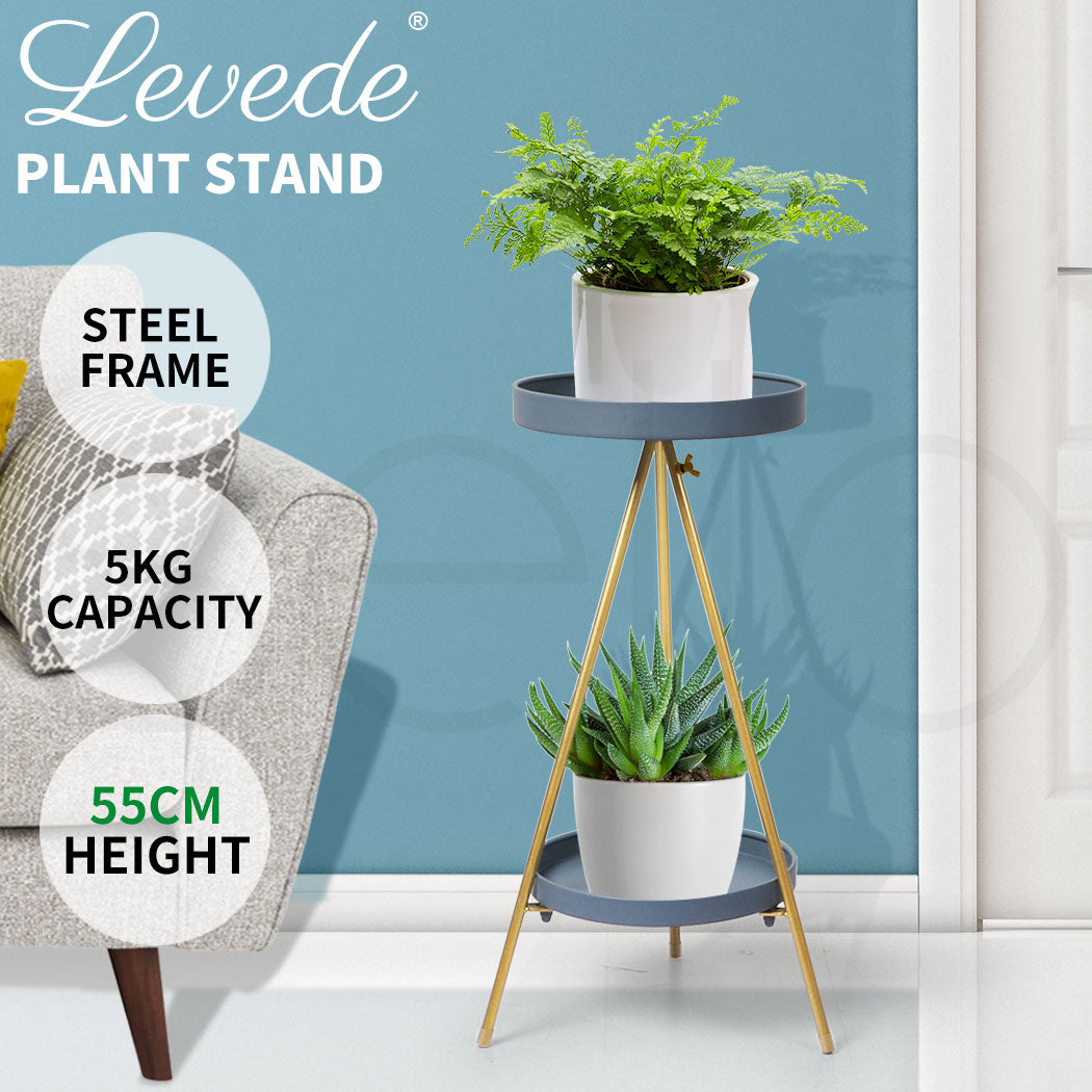 Levede Plant Stand 2 Tiers Outdoor Indoor