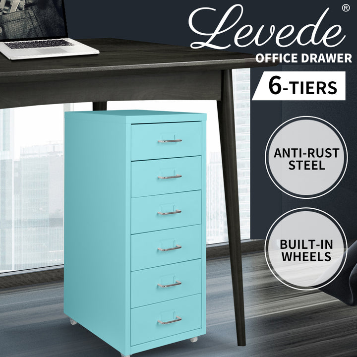 Levede Office Cabinet 6 Drawer Storage Solutions