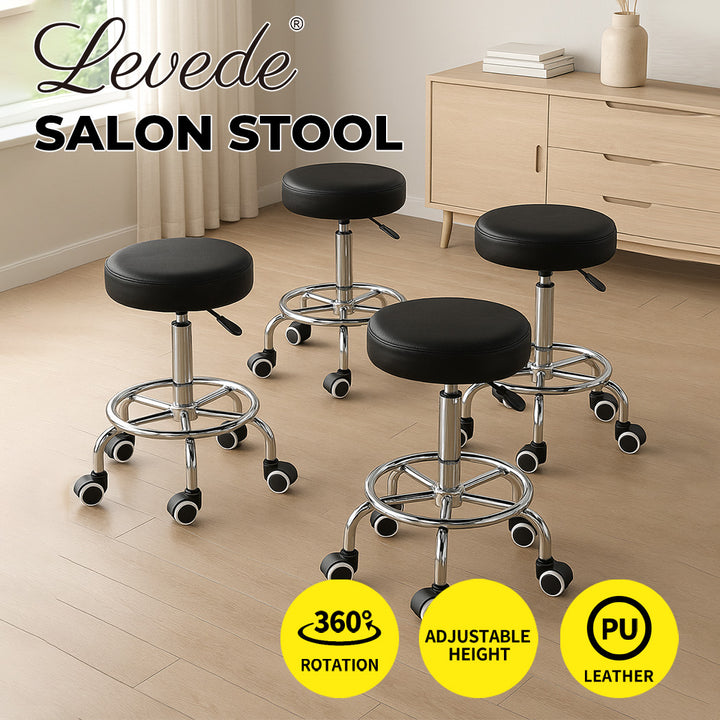Levede Swivel Bar Stools – Set of 4