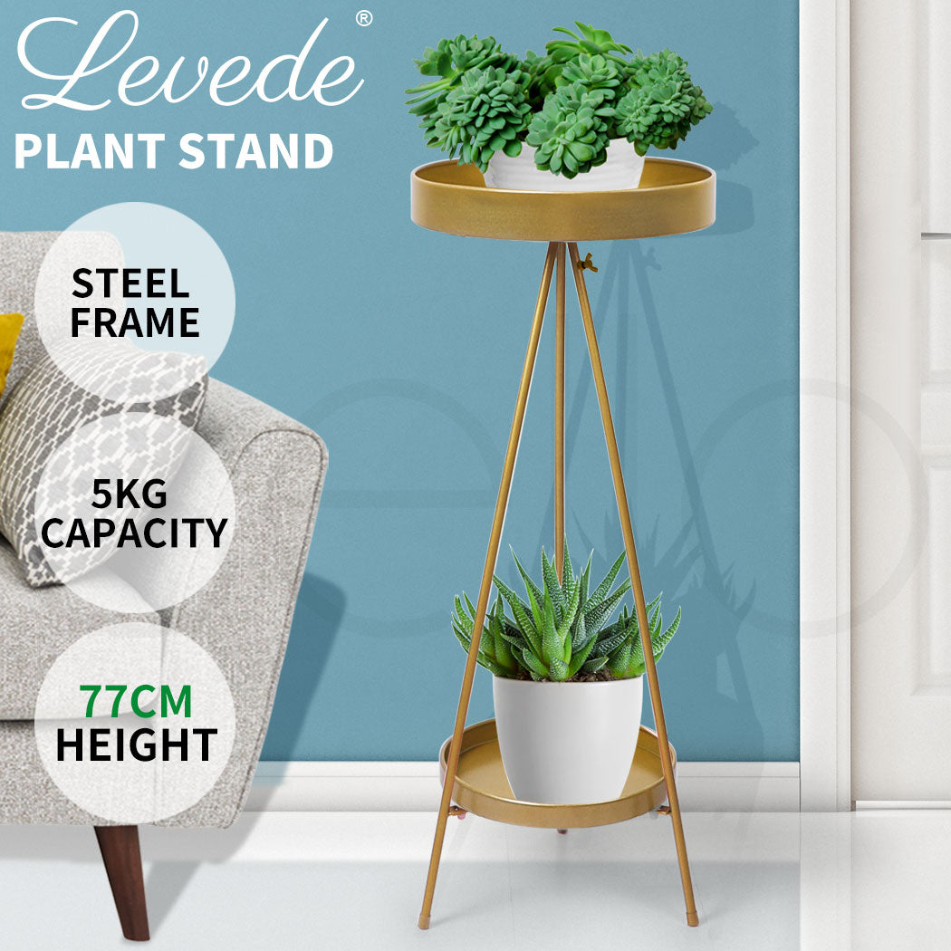 Levede Plant Stand 2 Tiers Outdoor Indoor Large - Levede