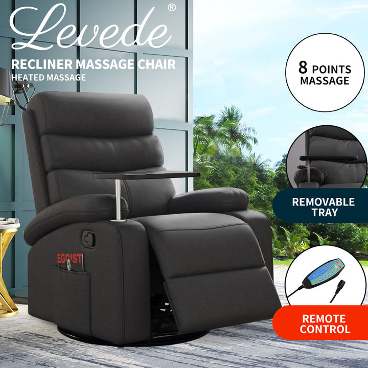 Levede Massage Chair Recliner 360 Swivel - Comfortable and Stylish Seating Option - Levede