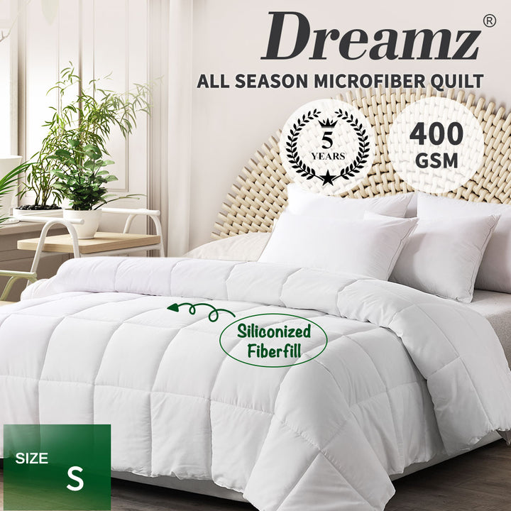 DreamZ Microfiber Quilt Doona Bedding Duvet for All Bed Sizes - Levede