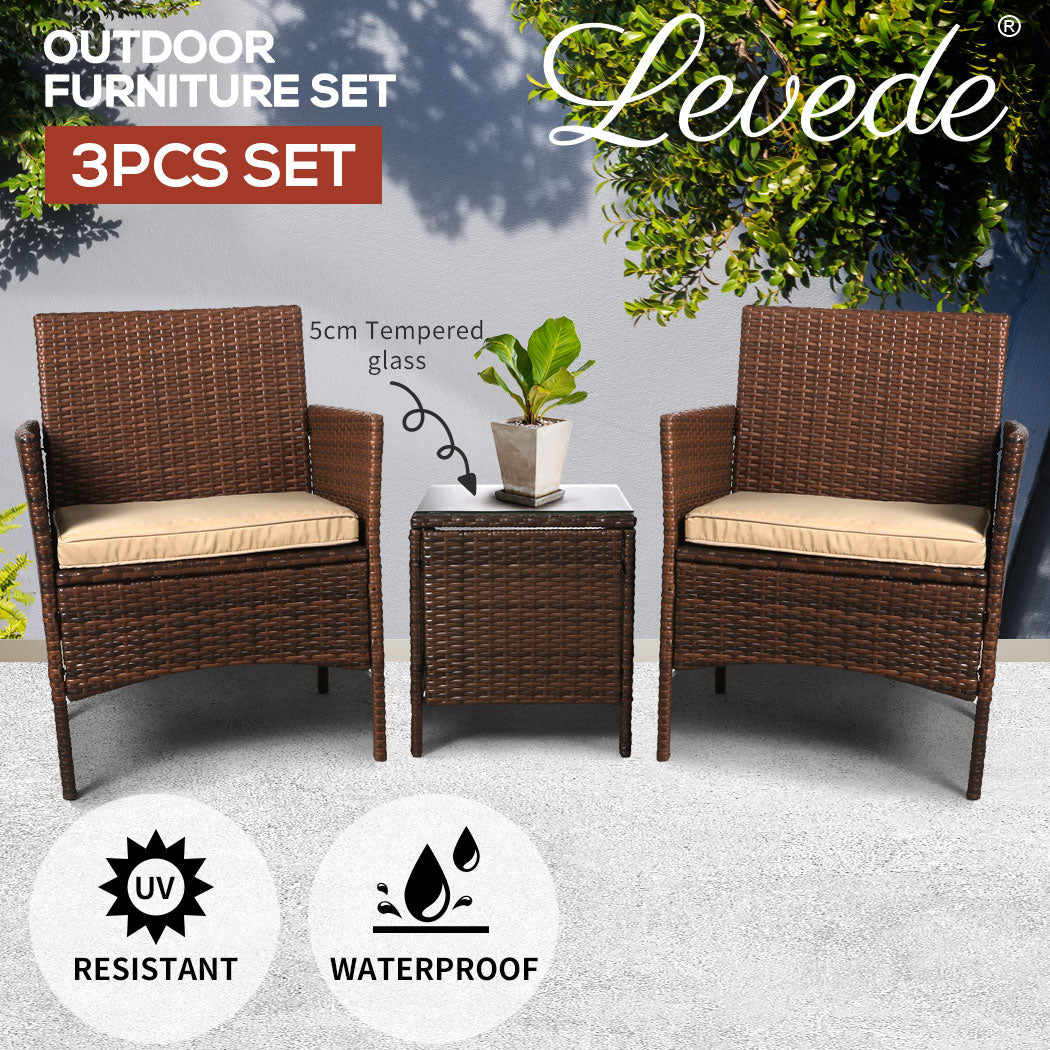 Levede Outdoor Furniture Setting Patio - Levede