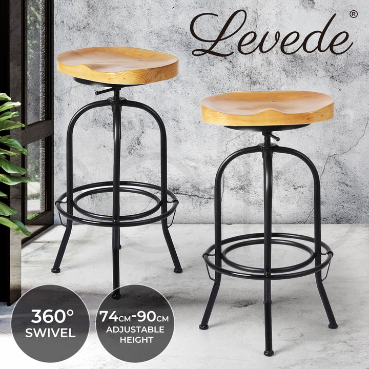 Levede 1xIndustrial Bar Stool Kitchen - Levede