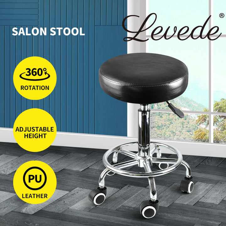 Levede Swivel Salon Barstool Hairdressing Stool - Levede