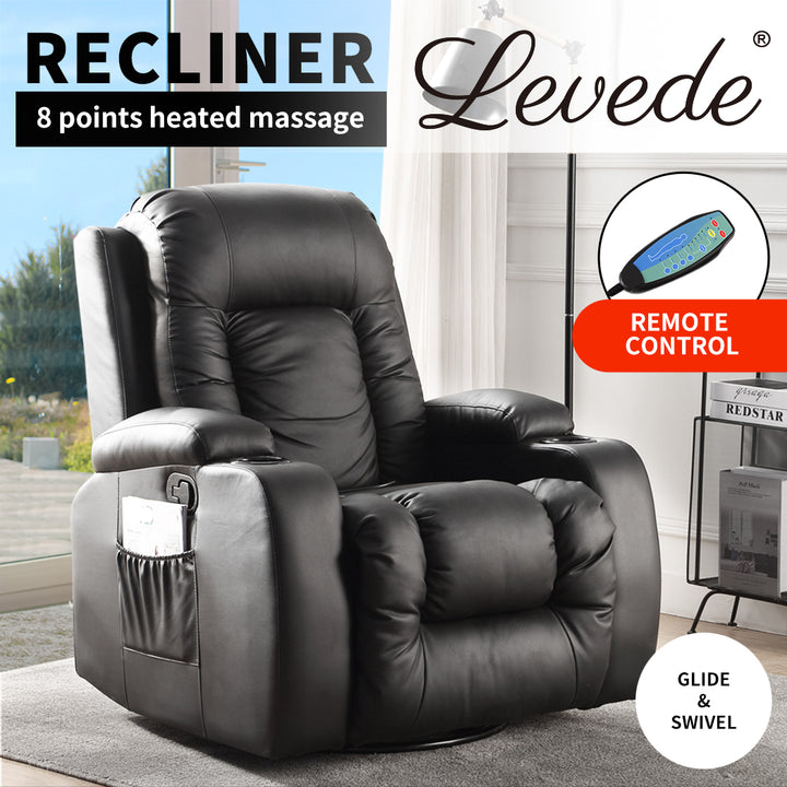 Levede Massage Sofa Chair Recliner 360 - Levede