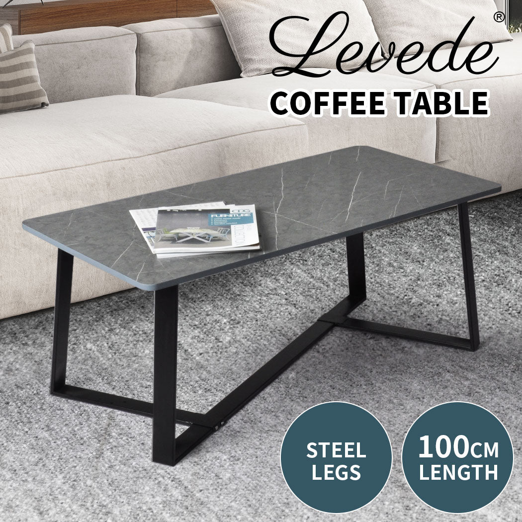 Levede Coffee Table Side Table Teapoy Black - Levede