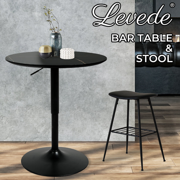 Levede 1XBar Table +2XBar Stools Set - Levede