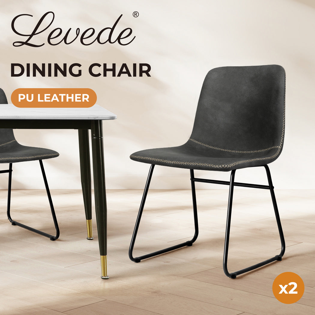 Levede 2x Dining Chairs Kitchen Table Set - Levede