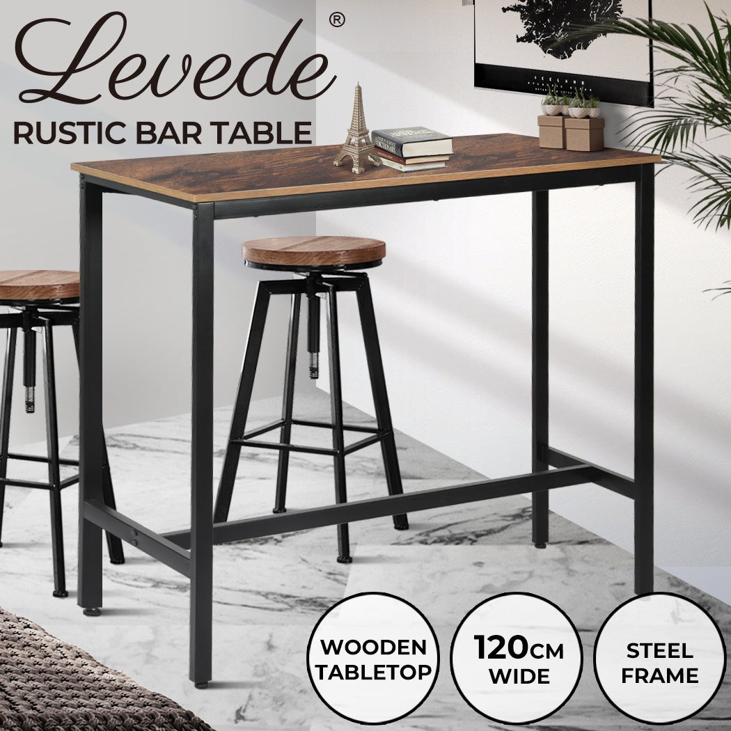 Levede High Bar Table Retro Industrial - Levede