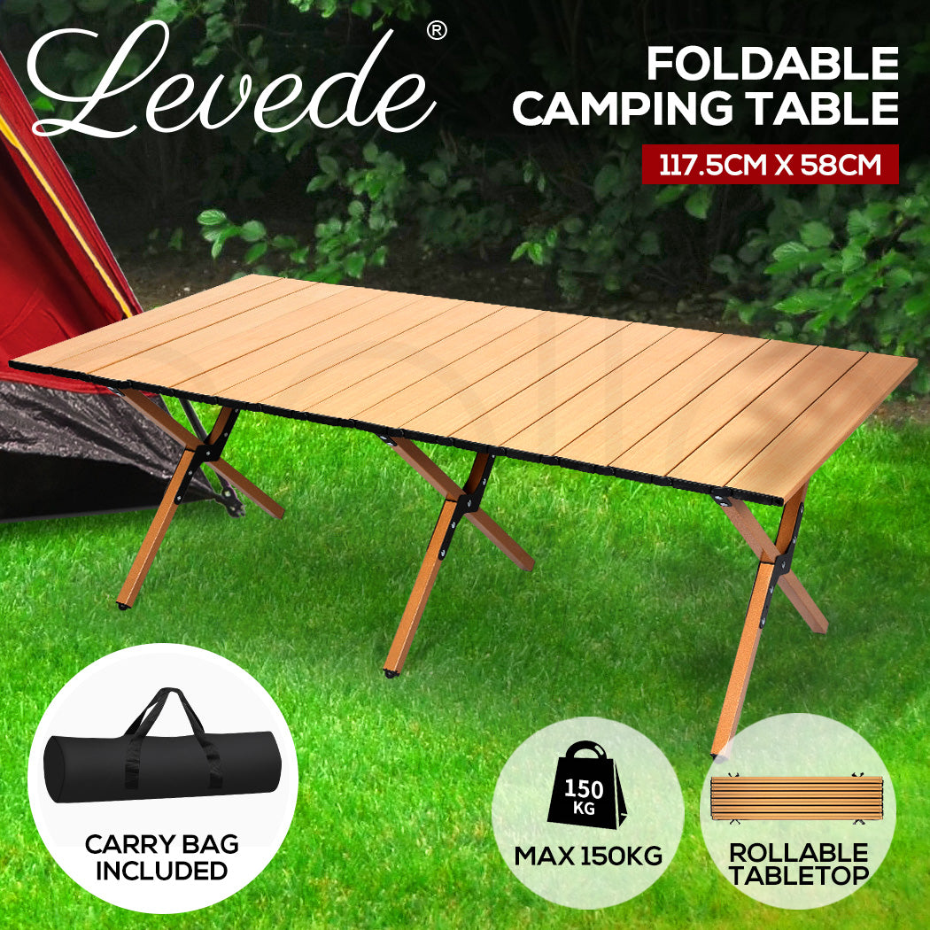 Levede Folding Camping Table - Portable and Foldable Design - Levede