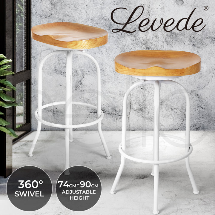 Levede 1x Industrial Bar Stool Kitchen - Levede