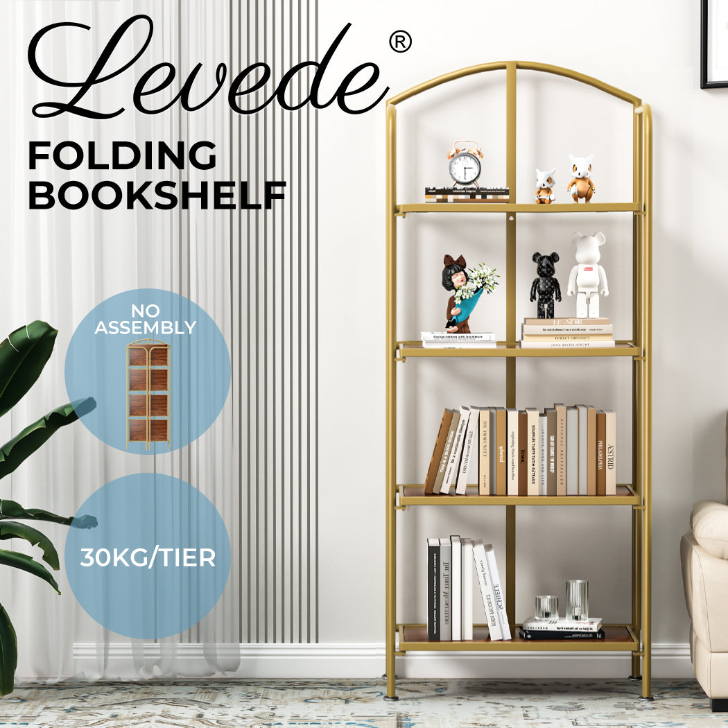 Levede Display Shelf Bookshelf Foldable - Levede