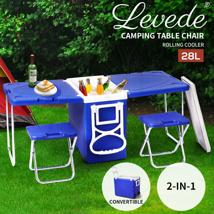 Levede Cooler Box Camping Table Chair - Levede