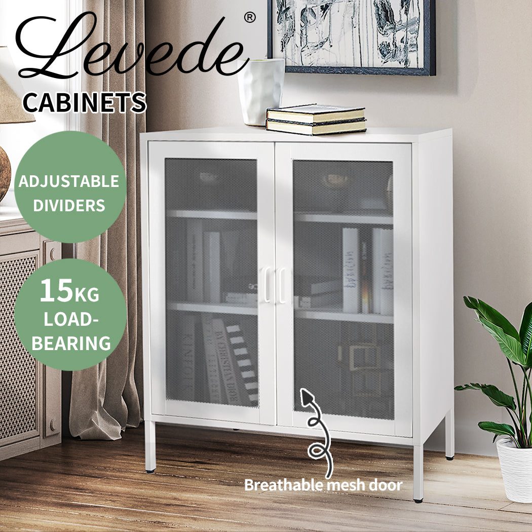 Levede Storage Cabinet Steel Kitchen - Levede