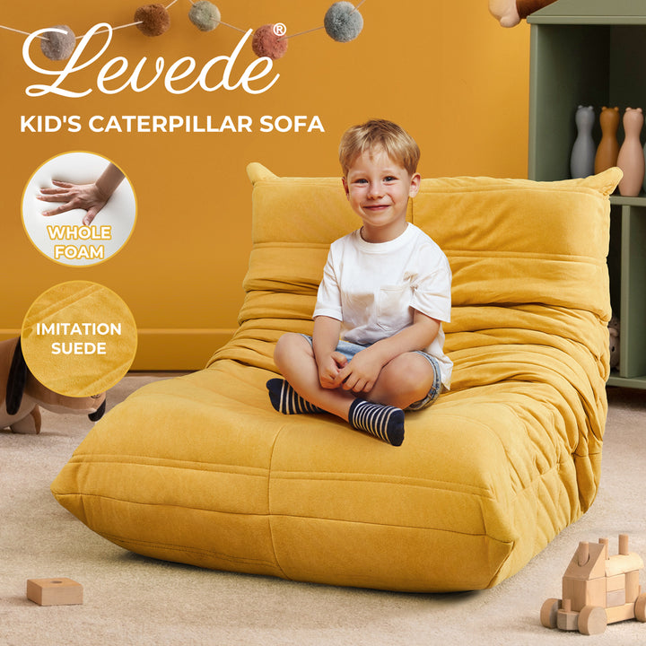 Levede Kids Floor Chair Foam Sofa Lazy Recliner Children Couch - Levede