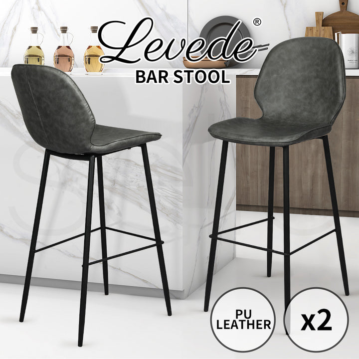 Levede 2x Bar Stool Barstools Counter - Levede