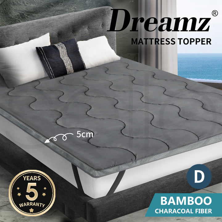 Dreamz Pillowtop Mattress Topper Protector - Levede