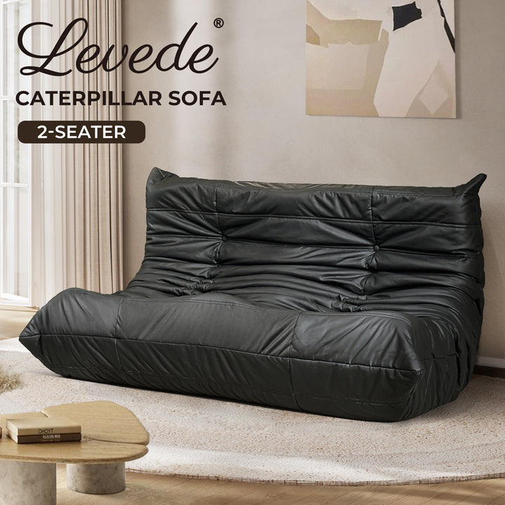 Levede 2 Seaters Floor Sofa Caterpillar Lounge - Levede