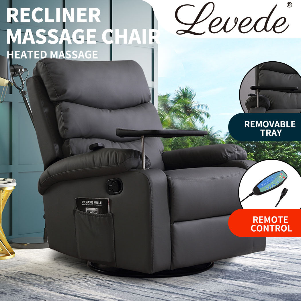 Levede Massage Chair Recliner 360 Swivel - Comfortable and Stylish Seating Option