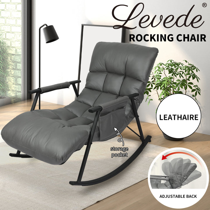 Levede Accent Chair Recliner Armchair Grey - Levede