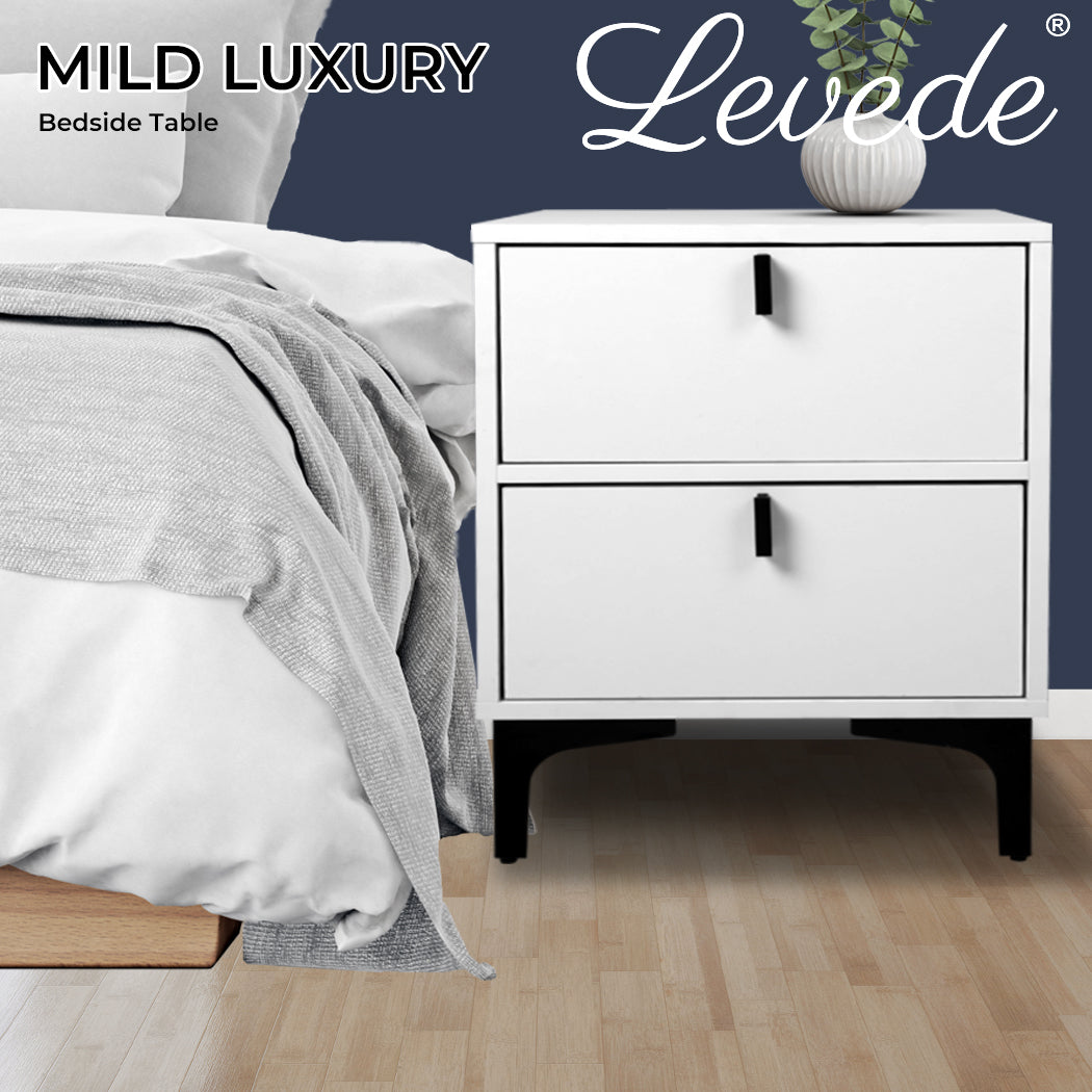 Levede Bedside Tables Side End Table for Bedroom - Levede