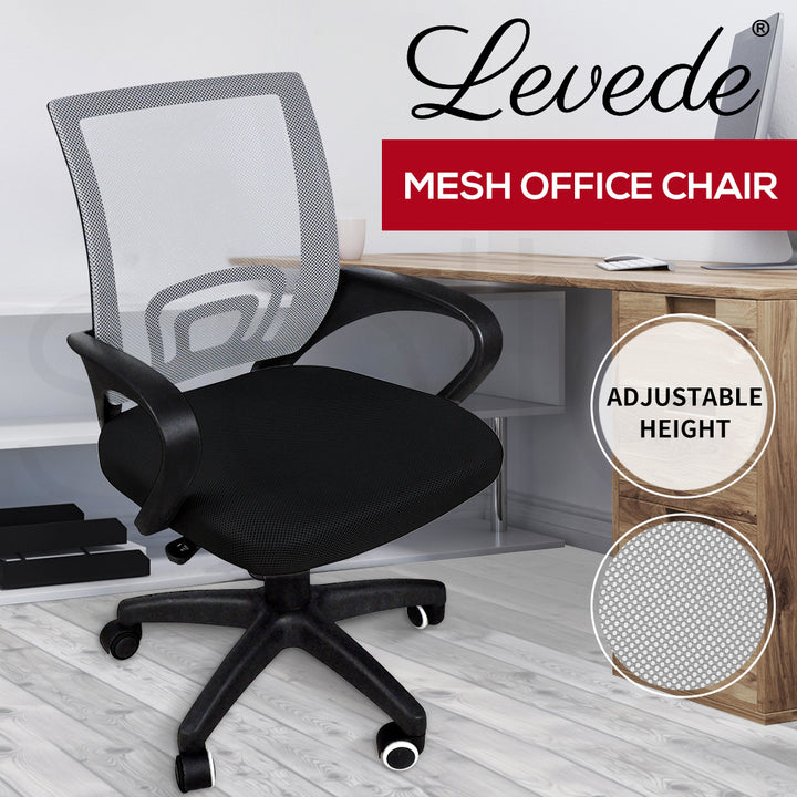 Levede Office Chair Gaming Computer Grey - Levede