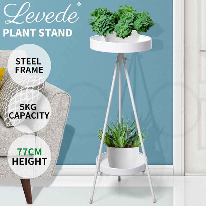 Levede Plant Stand 2 Tiers Outdoor Indoor Large