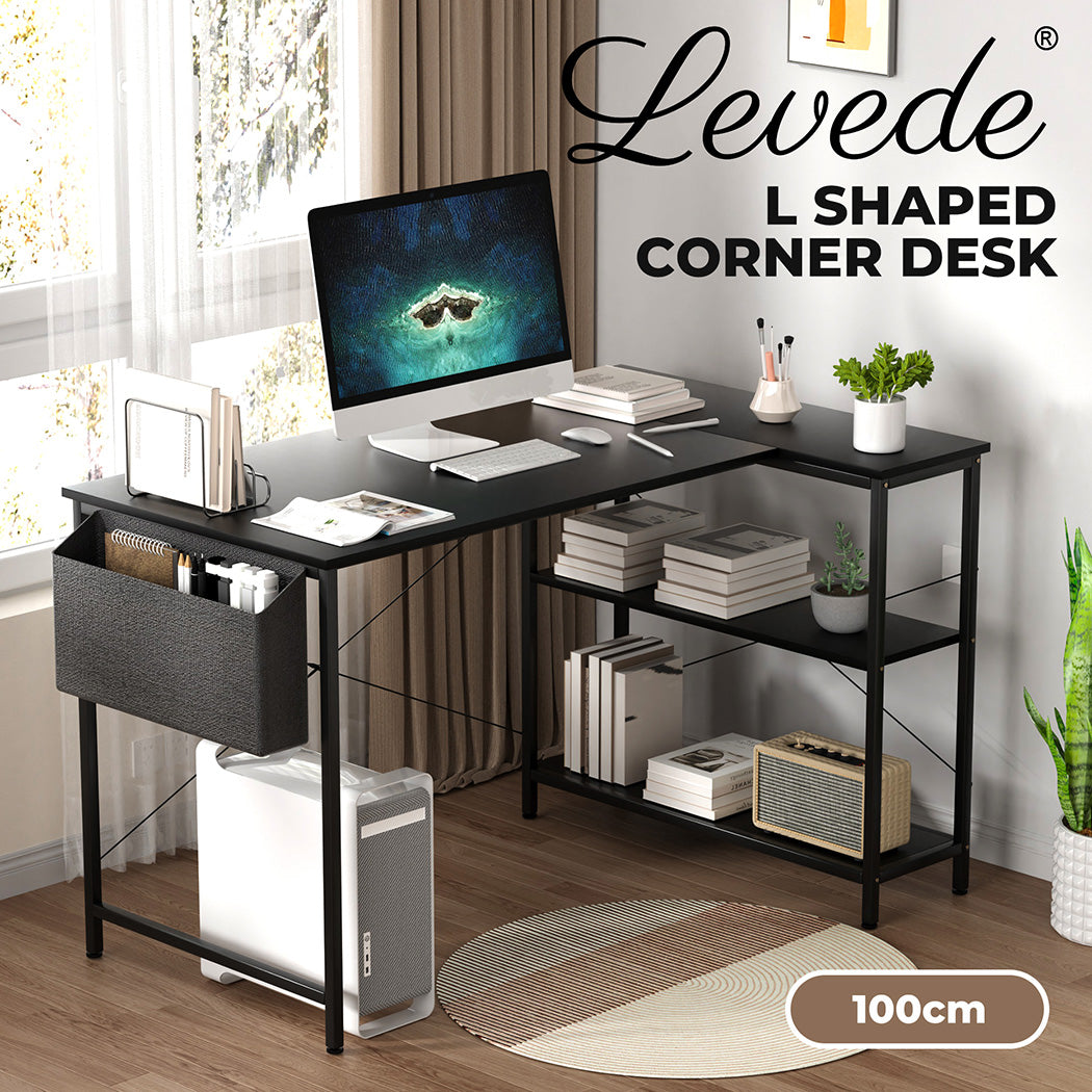 Levede L Shaped Computer Desk Corner Home Desk - Levede