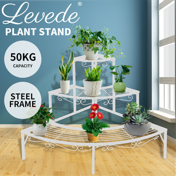 Levede Outdoor Indoor Metal Pot Plant Stand - Levede