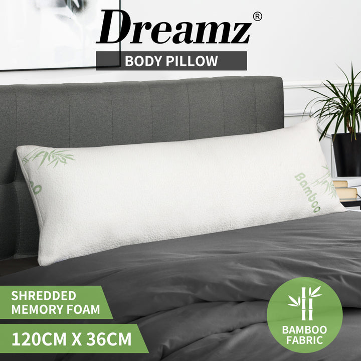 DreamZ Body Pillow Memory Foam Long - Levede