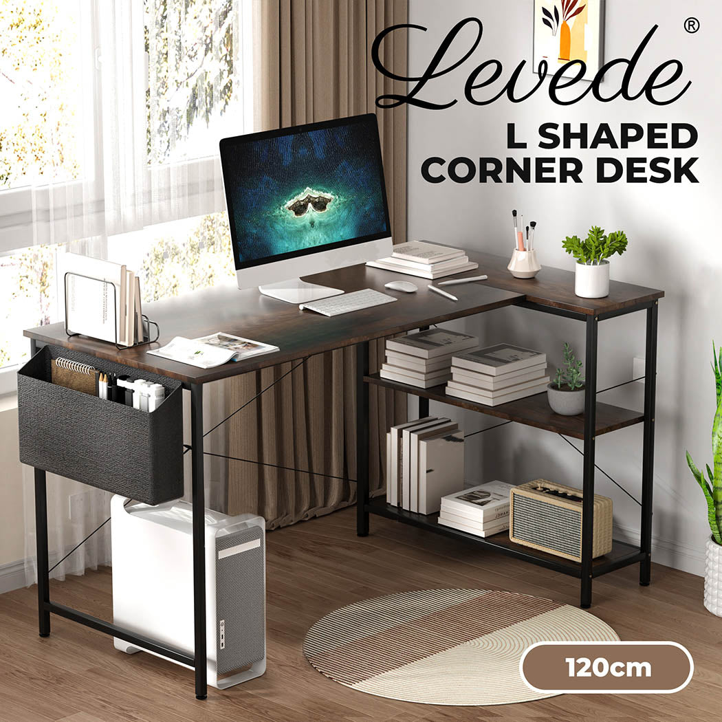 Levede L Shaped Computer Desk Corner Home Desk - Levede