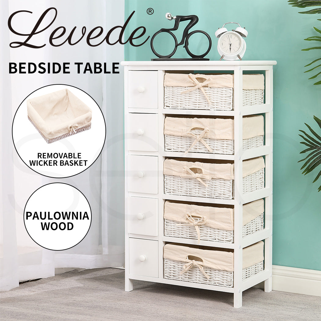 Levede Storage Cabinet Side Table Bedside - Levede