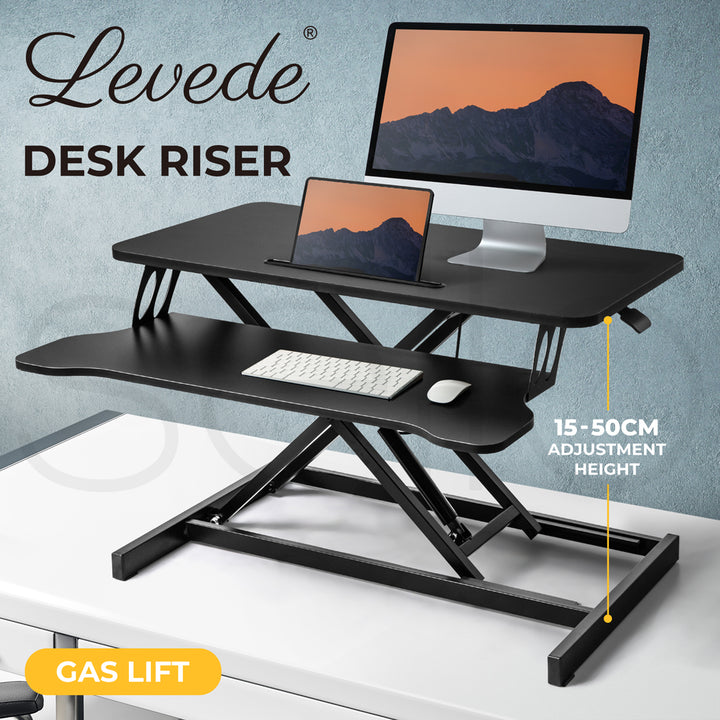 Levede Sit Standing Desk Converter Laptop - Levede