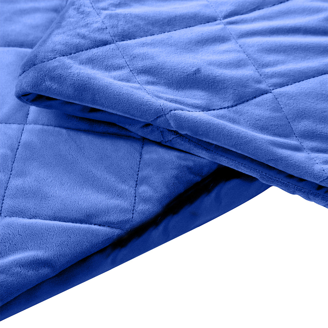 DreamZ 9KG Anti Anxiety Weighted Blanket Heavy Gravity for Adults - Levede