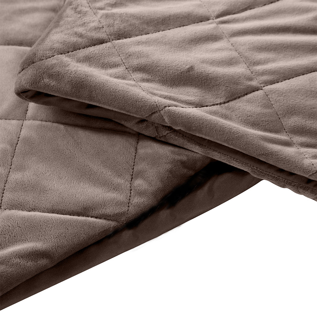 DreamZ 7KG Anti Anxiety Weighted Blanket for Adults - Heavy Gravity Comfort - Levede