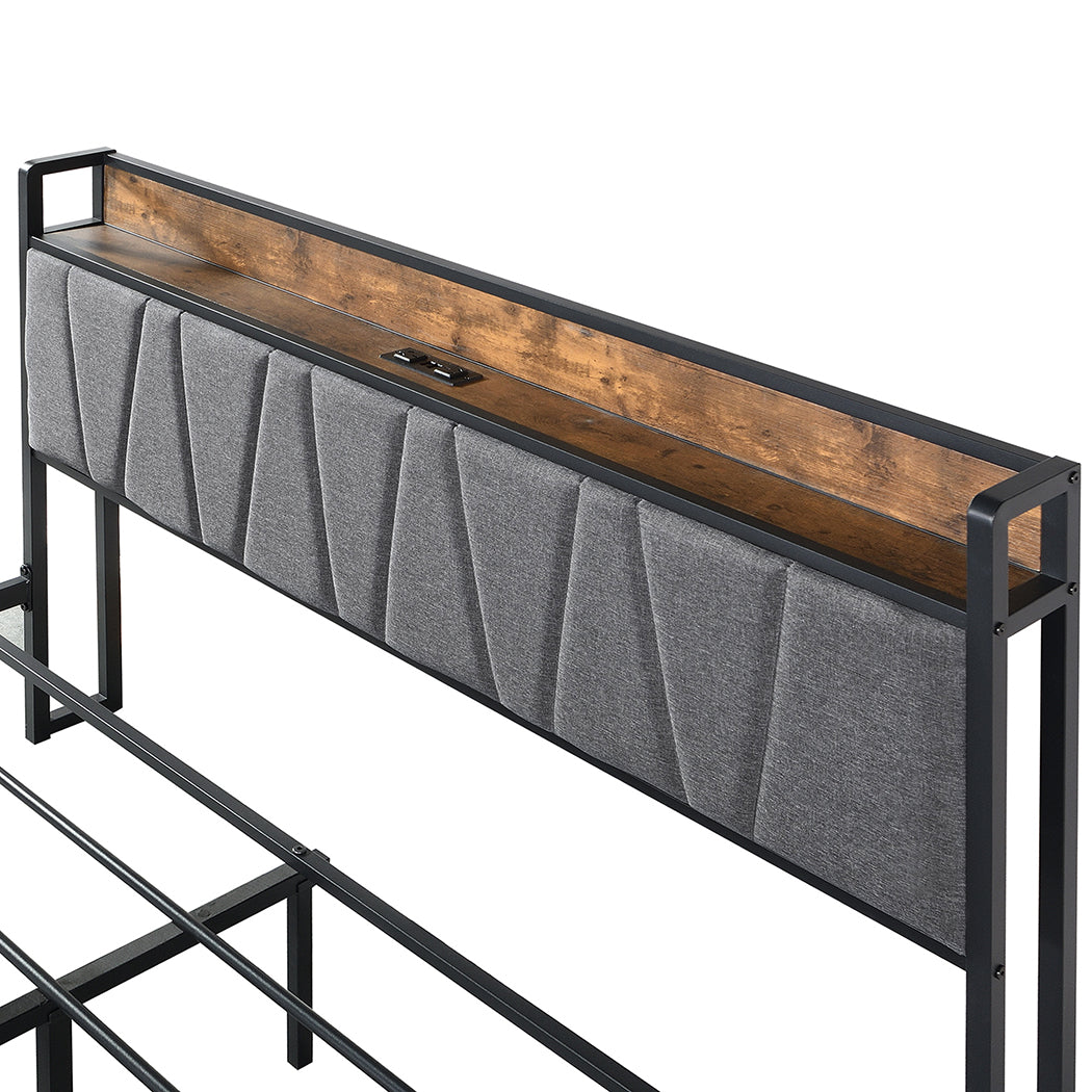 Industrial Bed Frame headboard