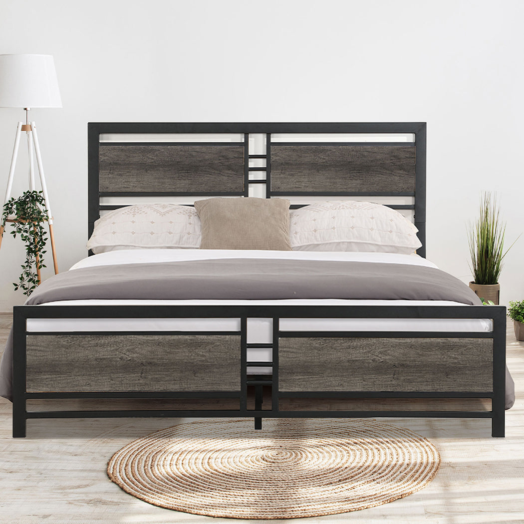 Industrial Queen Bed Frame 