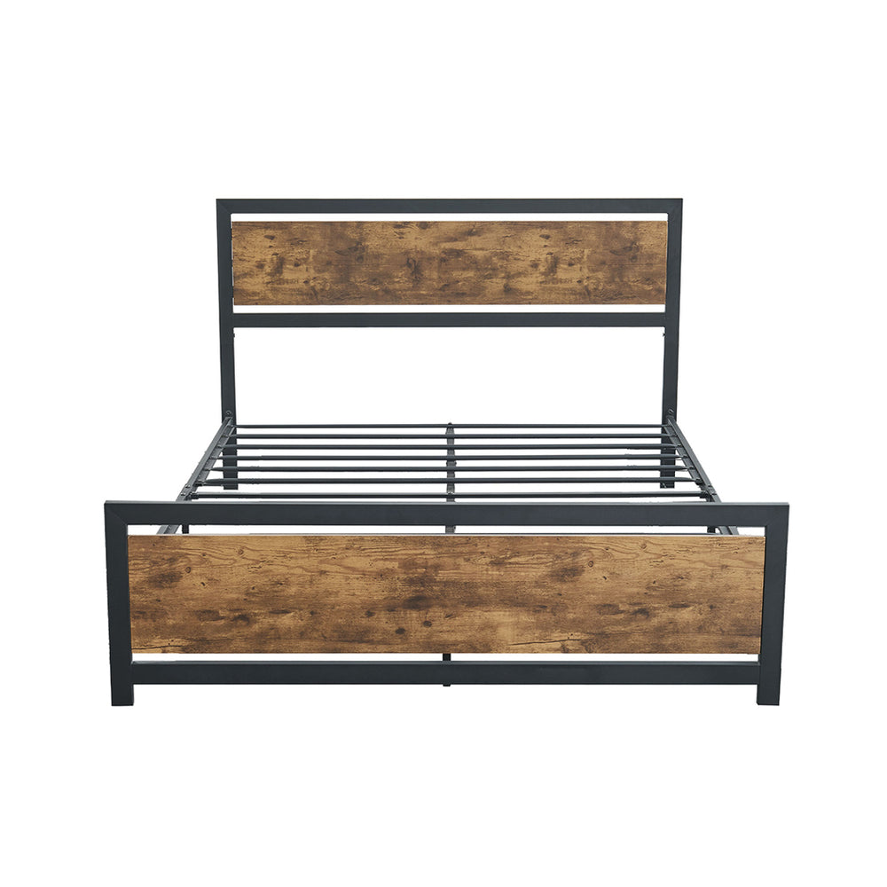Industrial Rustic Metal Bed Frame